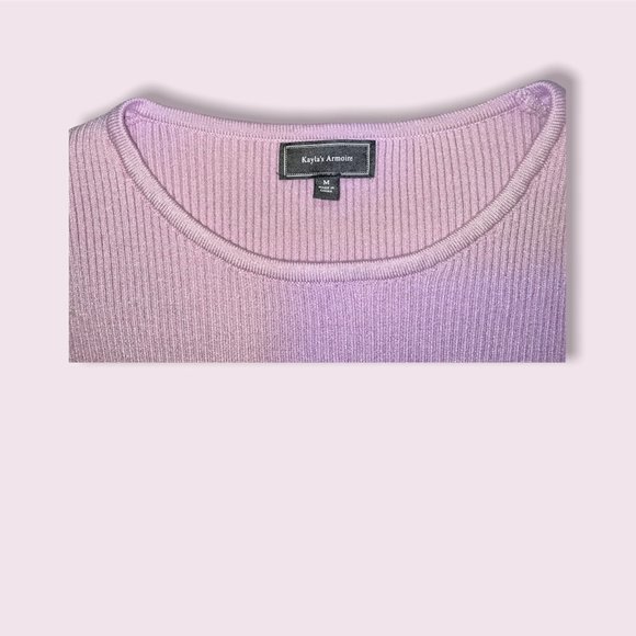 Long Sleeve Top with Side Ties - Picture 2 of 3